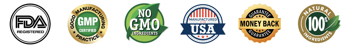 FDA-registered, GMP-certified, non-GMO — Horsewood trust badges